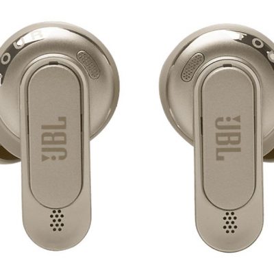 Auriculares True Wireless - JBL Tour Pro 3, Sonido espacial 360, Cancelación de ruido adaptativa, 40 h, Estuche con pantalla, asistente de voz, Latte