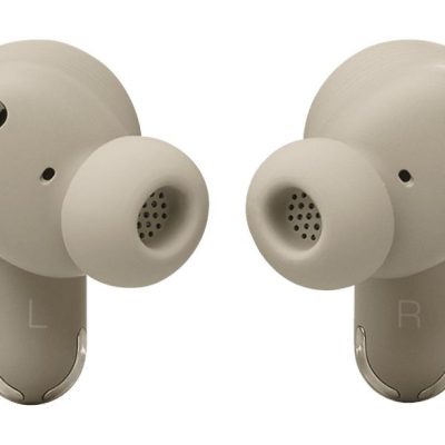 Auriculares True Wireless - JBL Tour Pro 3, Sonido espacial 360, Cancelación de ruido adaptativa, 40 h, Estuche con pantalla, asistente de voz, Latte