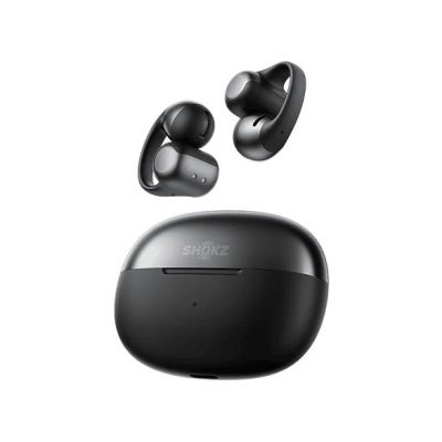 Auriculares True Wireless - Shokz OpenDots One, 40 h Autonomía, Open-Ear con clip, IP54, Dolby Audio, Negro