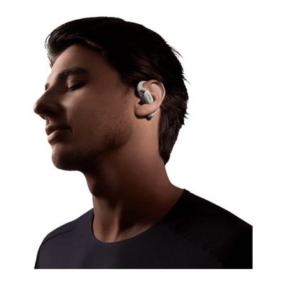 Auriculares True Wireless - Shokz OpenFit 2+, 48h Autonomía, Open-Ear, Resistencia agua IP55, Micrófono con cancelación de ruido, Dolby Audio, Gris