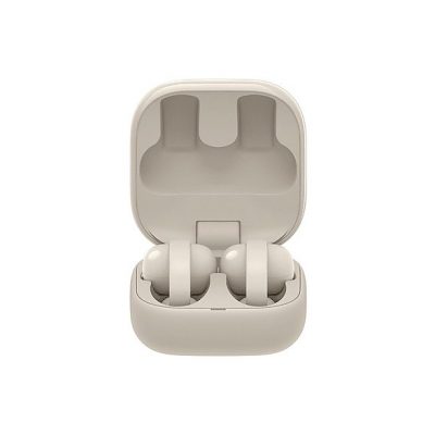 Auriculares True Wireless - Sony LinkBuds Clip, Estilo abierto, 3 modos de escucha, IPX4, Llamadas nítidas, 37 horas, IA, Táctil, iOS/Android, Beige