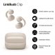 Auriculares True Wireless - Sony LinkBuds Clip, Estilo abierto, 3 modos de escucha, IPX4, Llamadas nítidas, 37 horas, IA, Táctil, iOS/Android, Beige