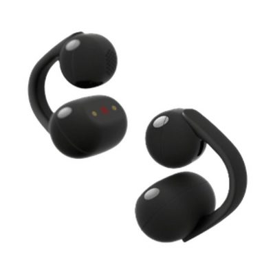 Auriculares True Wireless - Sony LinkBuds Clip, Estilo abierto, 3 modos de escucha, IPX4, Llamadas nítidas, 37 horas, IA, Táctil, iOS/Android, Negro