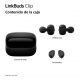 Auriculares True Wireless - Sony LinkBuds Clip, Estilo abierto, 3 modos de escucha, IPX4, Llamadas nítidas, 37 horas, IA, Táctil, iOS/Android, Negro