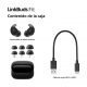 Auriculares True Wireless - Sony LinkBuds Fit, Cancelación de ruido (Noise Cancelling), Bluetooth, HiRes, 21 horas, iOS y Android, Google, IPX4, Negro