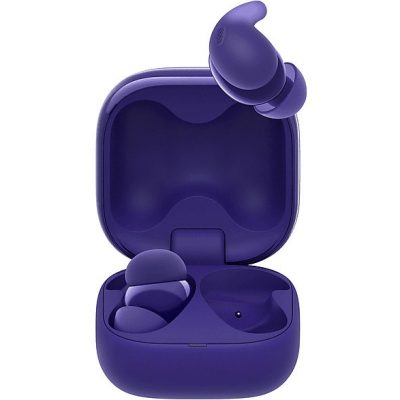 Auriculares True Wireless - Sony LinkBuds Fit, Cancelación de ruido (Noise Cancelling), Bluetooth, HiRes, 21 horas, iOS y Android, Google, IPX4,Morado
