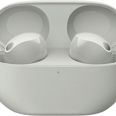Auriculares True Wireless - Sony WF1000XM5S, Cancelación de ruido (Noise Cancelling), Hi-Res, Google assistant, Alexa, Siri, 24 horas, IPX4, Plata