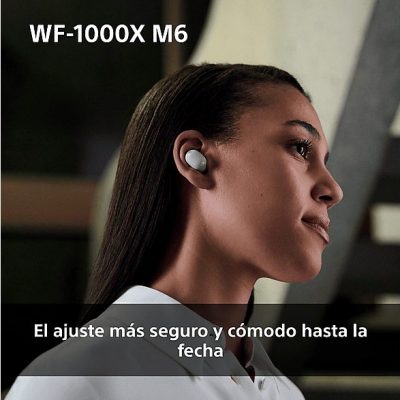 Auriculares True Wireless - Sony WF1000XM6, Cancelación de ruido (ANC), Hi-Res, Bluetooth, Llamadas nítidas, 24 horas, IPX4, iOS/Android, Plata