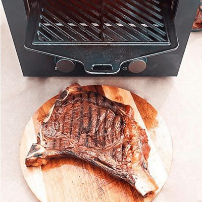 Barbacoa eléctrica - CECOTEC Txuletaco 8000 Inferno, 2200 W, Black