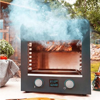 Barbacoa eléctrica - CECOTEC Txuletaco 8000 Inferno, 2200 W, Black
