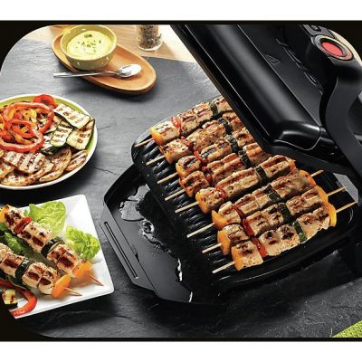Barbacoa eléctrica - TEFAL GC7148, 2000 W, Negro