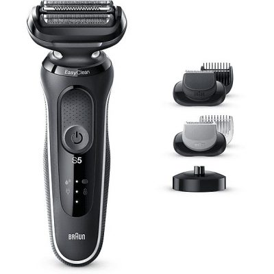 Barbero - BRAUN 50-W4650cs, 50 Min., carga rápida, lavable, afeitado en seco, afeitado en húmedo, Blanco