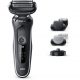 Barbero - BRAUN 50-W4650cs, 50 Min., carga rápida, lavable, afeitado en seco, afeitado en húmedo, Blanco