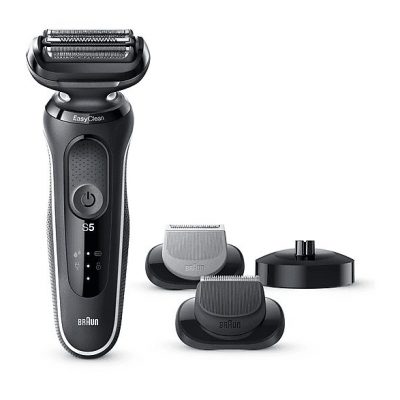 Barbero - BRAUN 50-W4650cs, 50 Min., carga rápida, lavable, afeitado en seco, afeitado en húmedo, Blanco