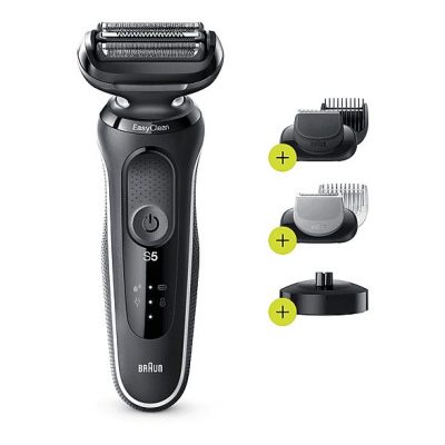 Barbero - BRAUN 50-W4650cs, 50 Min., carga rápida, lavable, afeitado en seco, afeitado en húmedo, Blanco