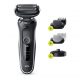 Barbero - BRAUN 50-W4650cs, 50 Min., carga rápida, lavable, afeitado en seco, afeitado en húmedo, Blanco
