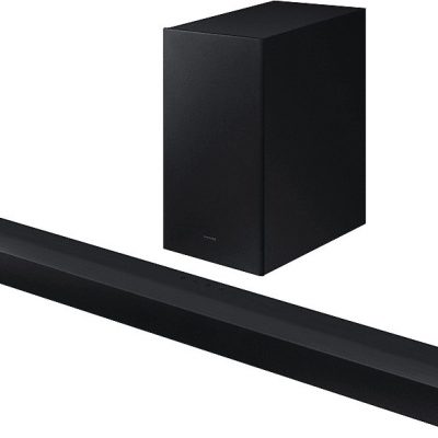 Barra de sonido con subwoofer - SAMSUNG HW-C450/EN, Bluetooth, Subwoofer Inalámbrico, 300 W, Negro