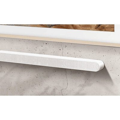 Barra de sonido con subwoofer - SAMSUNG HW-S701D/ZF, Bluetooth, Subwoofer Inalámbrico, 5 W, Google Assistant, Blanco