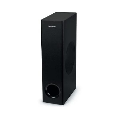 Barra de sonido con subwoofer - THOMSON SB600BTS, Bluetooth, Subwoofer Con cable, 80 W, Negro