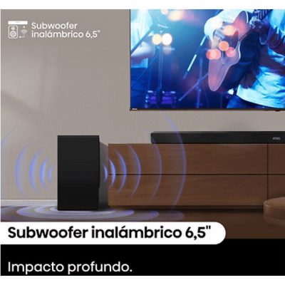 Barra de sonido - Hisense AX5100Q, Bluetooth, Subwoofer Inalámbrico, 580 W, Hi- Concerto, HDMI eARC, Dolby Atmos, Negro