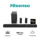 Barra de sonido - Hisense AX5100Q, Bluetooth, Subwoofer Inalámbrico, 580 W, Hi- Concerto, HDMI eARC, Dolby Atmos, Negro