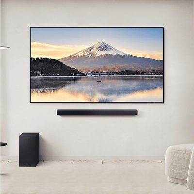 Barra de sonido - SAMSUNG HW-B450F/ZF, Bluetooth, Subwoofer Inalámbrico, 300 W, Negro