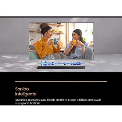Barra de sonido - Samsung HW-B66CF/ZF, Bluetooth, Inalámbrico, 370 W, Subwoofer y Dolby Atmos, 3.1 canales, Negro