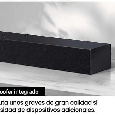 Barra de sonido - SAMSUNG HW-C400/ZF, Bluetooth, Subwoofer No, 40 W, Negro