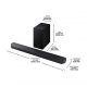 Barra de sonido - Samsung HW-Q600F/ZF, Bluetooth, Inalámbrico, 380 W, Subwoofer y Dolby Atmos inalámbrico, 3.1.2 canales, Negro