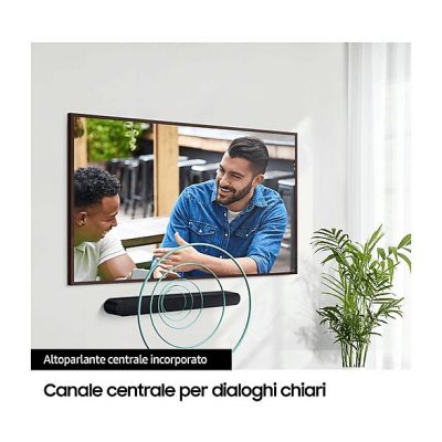Barra de sonido - SAMSUNG HW-S60D, Bluetooth, Subwoofer No, 31 W, Amazon Alexa, Negro