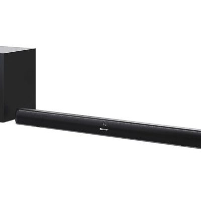 Barra de sonido - SHARP HT-SBW202, Bluetooth, Subwoofer Con cable, 100 W, Negro
