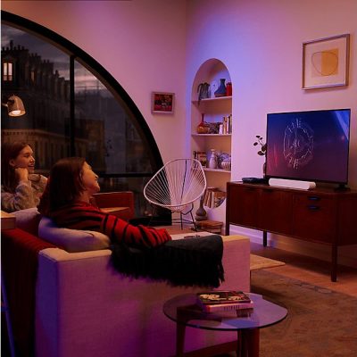 Barra de sonido - Sonos Ray, WiFi, AirPlay 2, Control táctil, Luces LED, Blanco