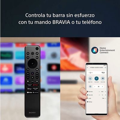 Barra de sonido - Sony HT-S2000, 3.1 Canales, Dolby Atmos, DTS:X, Bluetooth, Subwoofer integrado dual, 350 W, Sonido envolvente, HDMI, Negro