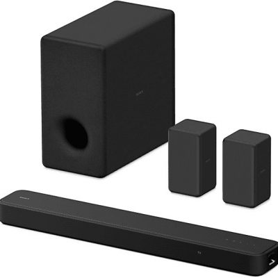 Barra de sonido - Sony HT-S2000, 3.1 Canales, Dolby Atmos, DTS:X, Bluetooth, Subwoofer integrado dual, 350 W, Sonido envolvente, HDMI, Negro