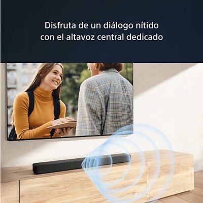 Barra de sonido - Sony HT-S2000, 3.1 Canales, Dolby Atmos, DTS:X, Bluetooth, Subwoofer integrado dual, 350 W, Sonido envolvente, HDMI, Negro