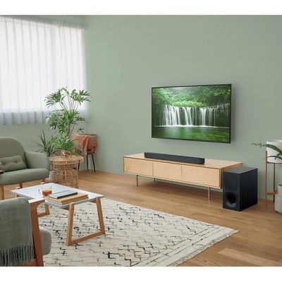 Barra de sonido - Sony HT-S400, Bluetooth, Subwoofer inalámbrico, 330 W, S-Force PRO Surround, Negro