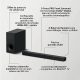 Barra de sonido - Sony HT-S400, Bluetooth, Subwoofer inalámbrico, 330 W, S-Force PRO Surround, Negro