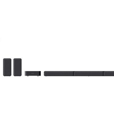 Barra de sonido - Sony HTS40R.CEL, Surround 5.1, Subwoofer, Altavoces traseros inalámbricos, HDMI, Bluetooth,  600 W, Negro