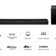 Barra de sonido - TCL Q75HE, Bluetooth, Subwoofer Inalámbrico, 780 W, Negro titantio