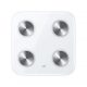 Báscula de baño - HUAWEI 55026228, Peso máximo 150 kg, Batería/s AAA, Indicador Masa Corporal (IMC), Bluetooth, Blanco