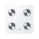Báscula de baño - HUAWEI 55026228, Peso máximo 150 kg, Batería/s AAA, Indicador Masa Corporal (IMC), Bluetooth, Blanco