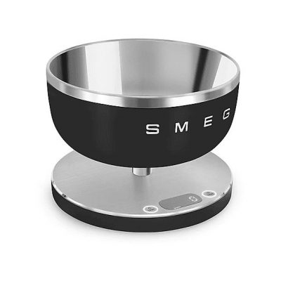 Báscula de cocina electrónica - SMEG KSC01BLMWW, 5 kg, Negro mate