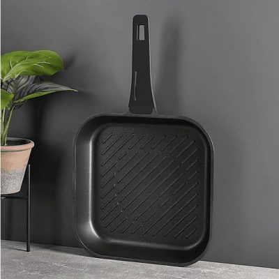Batería de cocina - BERGNER PK8742, 2.2 l, Aluminio forjado, Negro