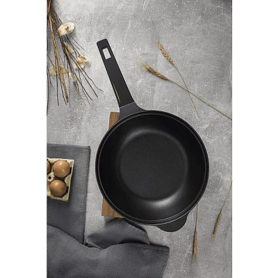 Batería de cocina - BERGNER PK8742, 2.2 l, Aluminio forjado, Negro