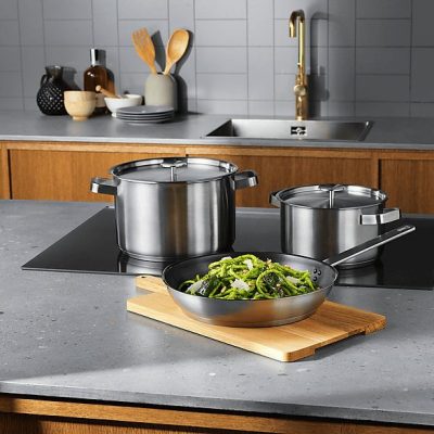 Batería de cocina - ELECTROLUX 902 979 821 3, 5 l, Acero inoxidable, Acero