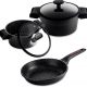 Batería de cocina - FAGOR Alutherm, Batería Cocina Inducción 5 Piezas, Antiadherente sin PFOA, Aluminio Fundido, Cazuelas Sart, 24 cm, Ninguno