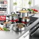 Batería de cocina - KARCHER Mia, 14.9 l, Edelstahl, Inox