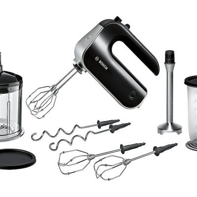 Batidora de mano - BOSCH MFQ4885DE, 575 W, 5 velocidades, Negro
