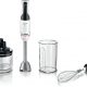 Batidora de mano - BOSCH MSM4W421, 800 W, Totalmente variable velocidades, Negro, Blanco