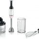 Batidora de mano - BOSCH MSM4W421, 800 W, Totalmente variable velocidades, Negro, Blanco